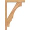 Ekena Millwork Balboa Block Smooth Bracket w/ Offset Brace, Western Red Cedar, 3 1/2"W x 16"D x 24"H BKT0402X16X24BOA05SWR - alternate 4